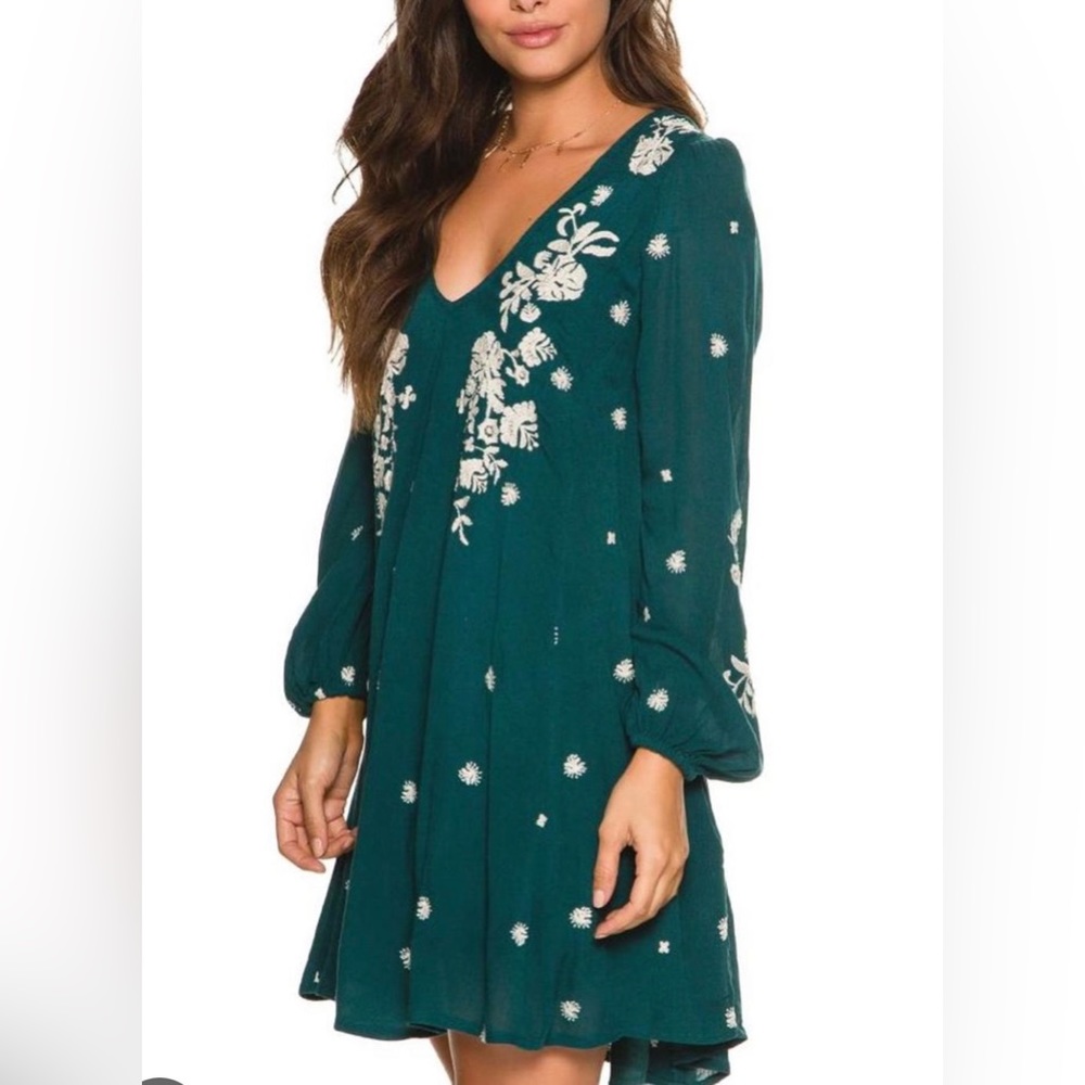 Free People Sweet Tennessee Embroidered Dress